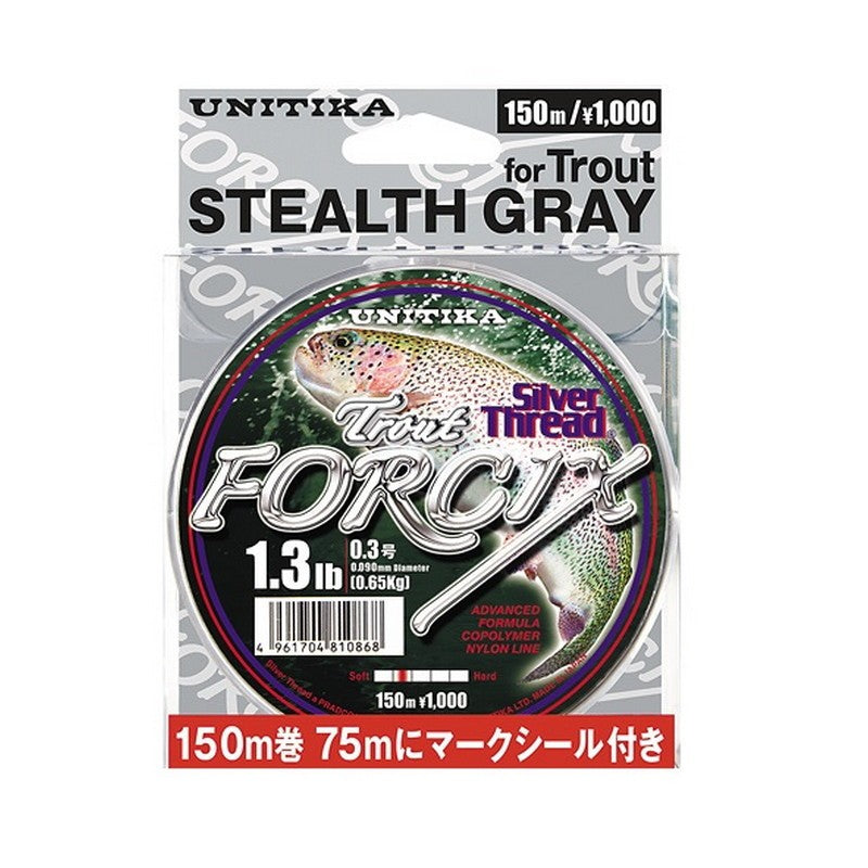 Unitika Forcix Silver Thread Trout Stealth Gray