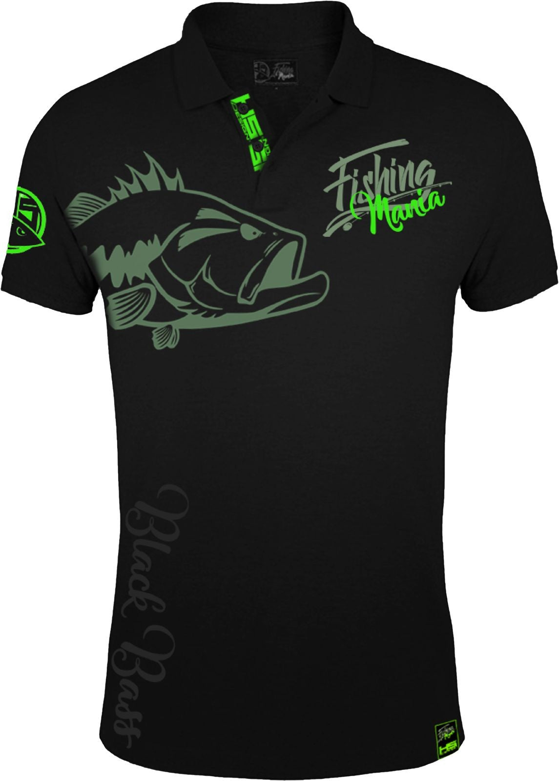 HotSpot Design Polo Fishing Mania Black Bass