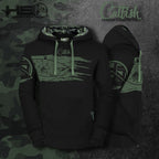 HotSpot Design Felpa con cappuccio Catfish dettagli camo