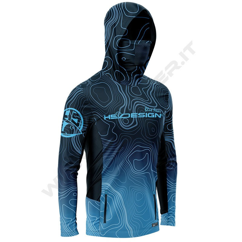 HotSpot Design T-shirt Ocean Performance Bathymetry