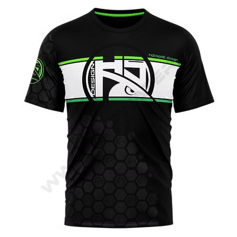 HotSpot Design T-shirt Linear Black Bass